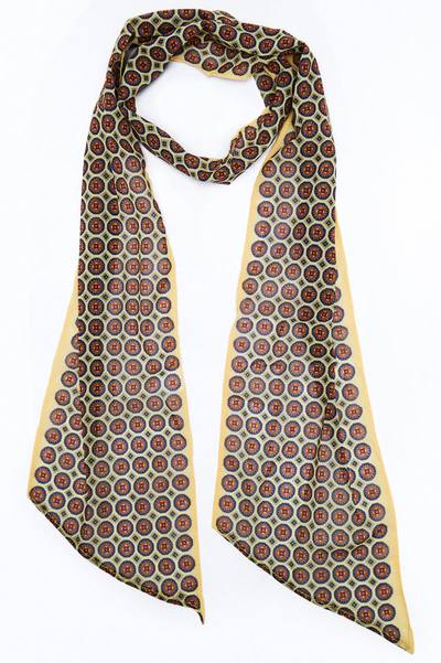 Flowing Muse Skinny Satin Scarf - Multi Color