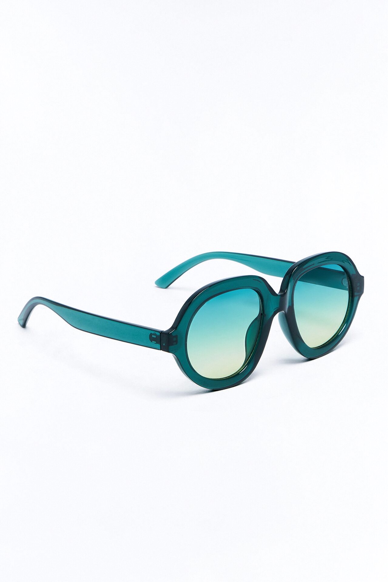 Funk Town Round Sunglasses - Teal